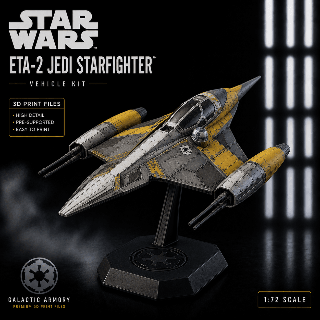 Eta-2 Jedi Starfighter — Kit Card